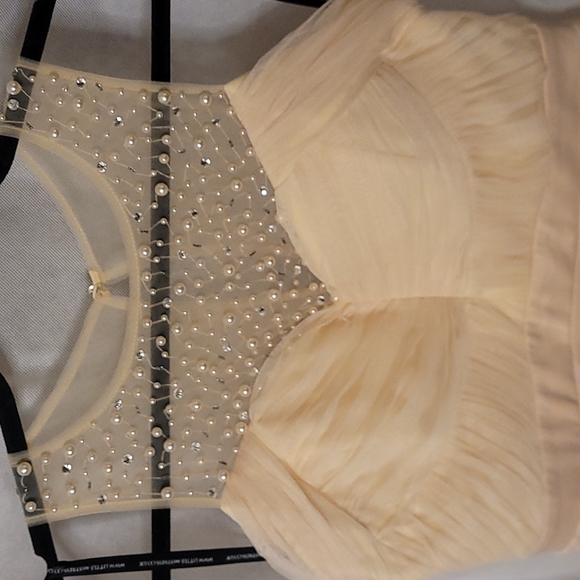 Light Coral/Peach Formal Cocktail Dress - Picture 2 of 3